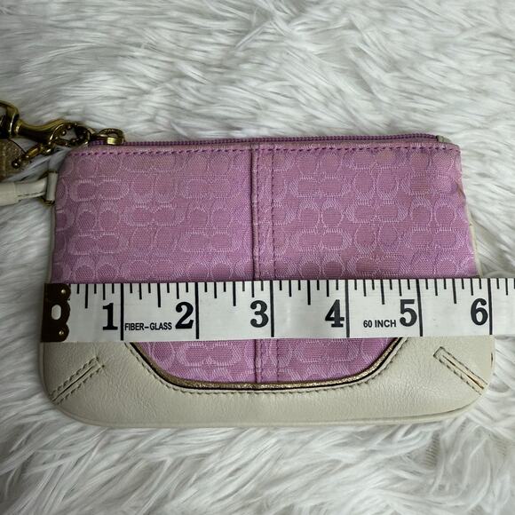 Vintage COACH y2k Small Signature Wristlet - Picture 9 of 10